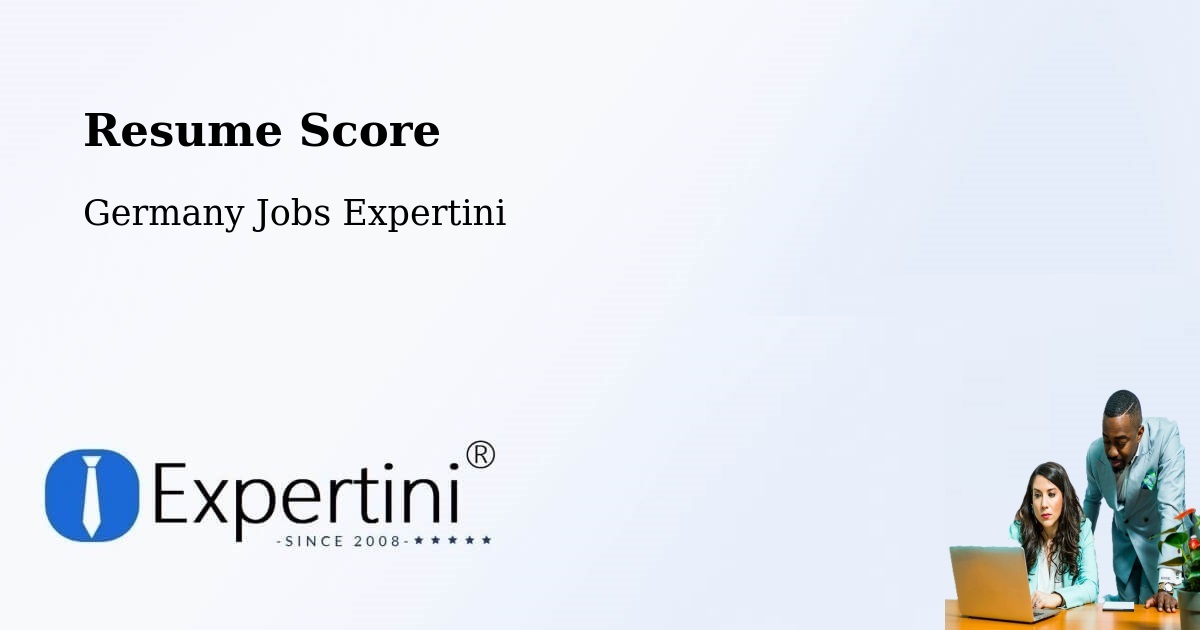 Resume Score & Job Description Match Tool – Sternberg - Germany Jobs Expertini